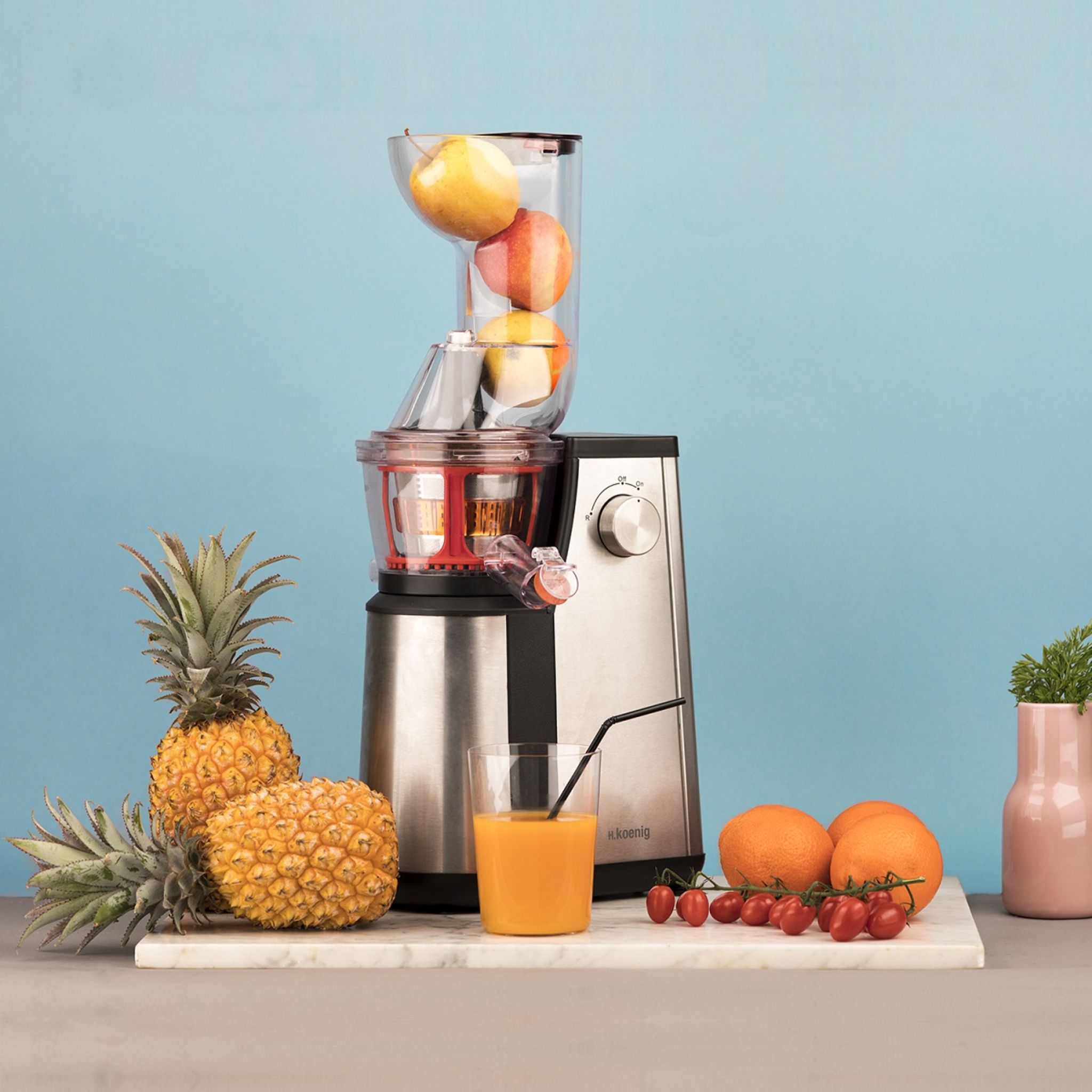 Voir la diapositive 7 : H.KOENIG Extracteur de jus Vertical Vitalice GSX22