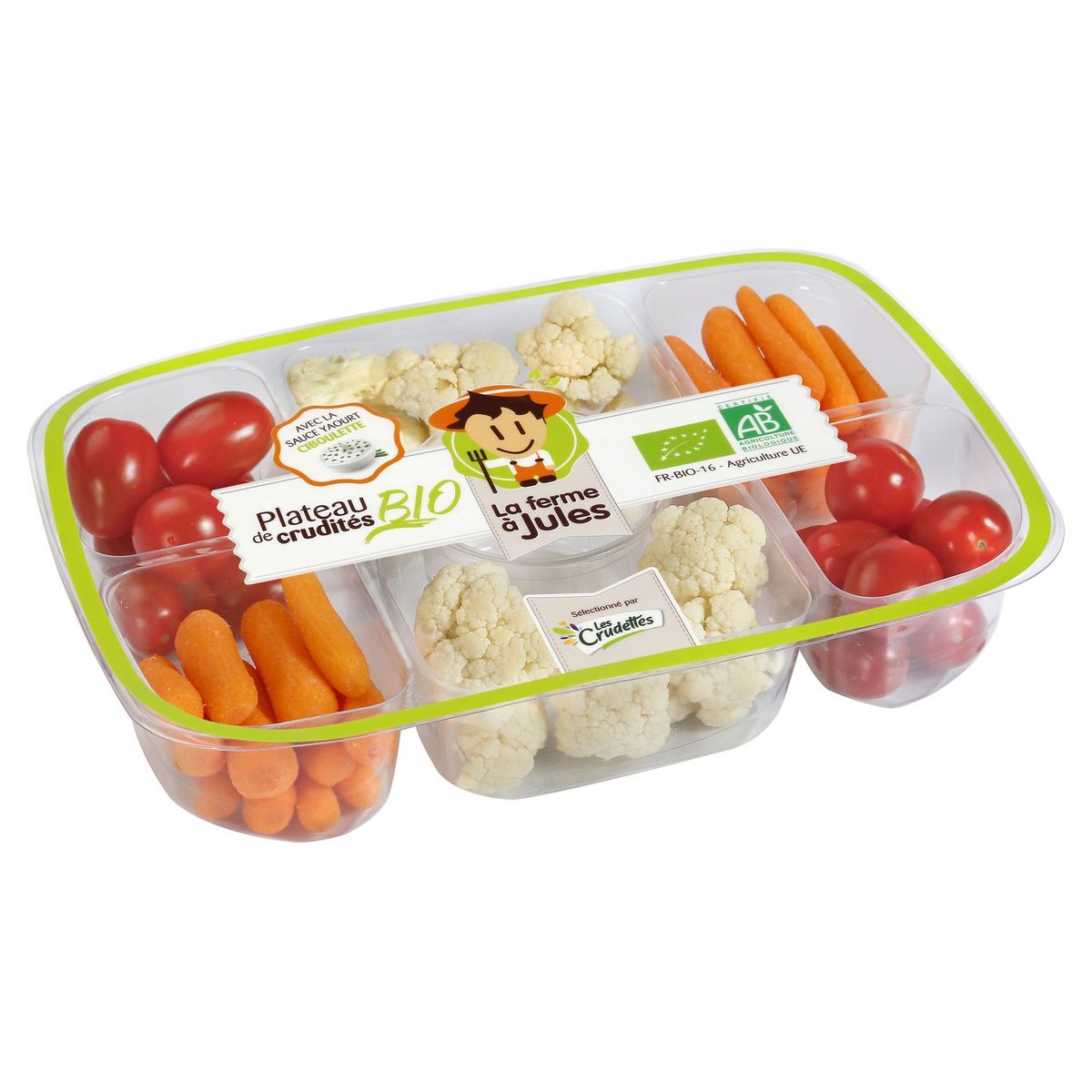 DACO BELLO Plateau apéritif de crudités bio 375g
