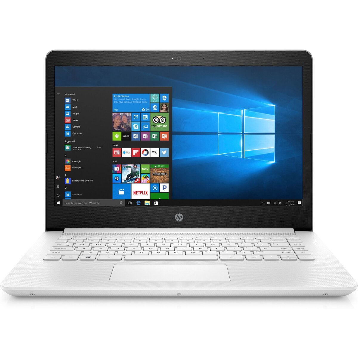 HP Ordinateur portable Notebook 14-bp019nf - 1 To - Blanc