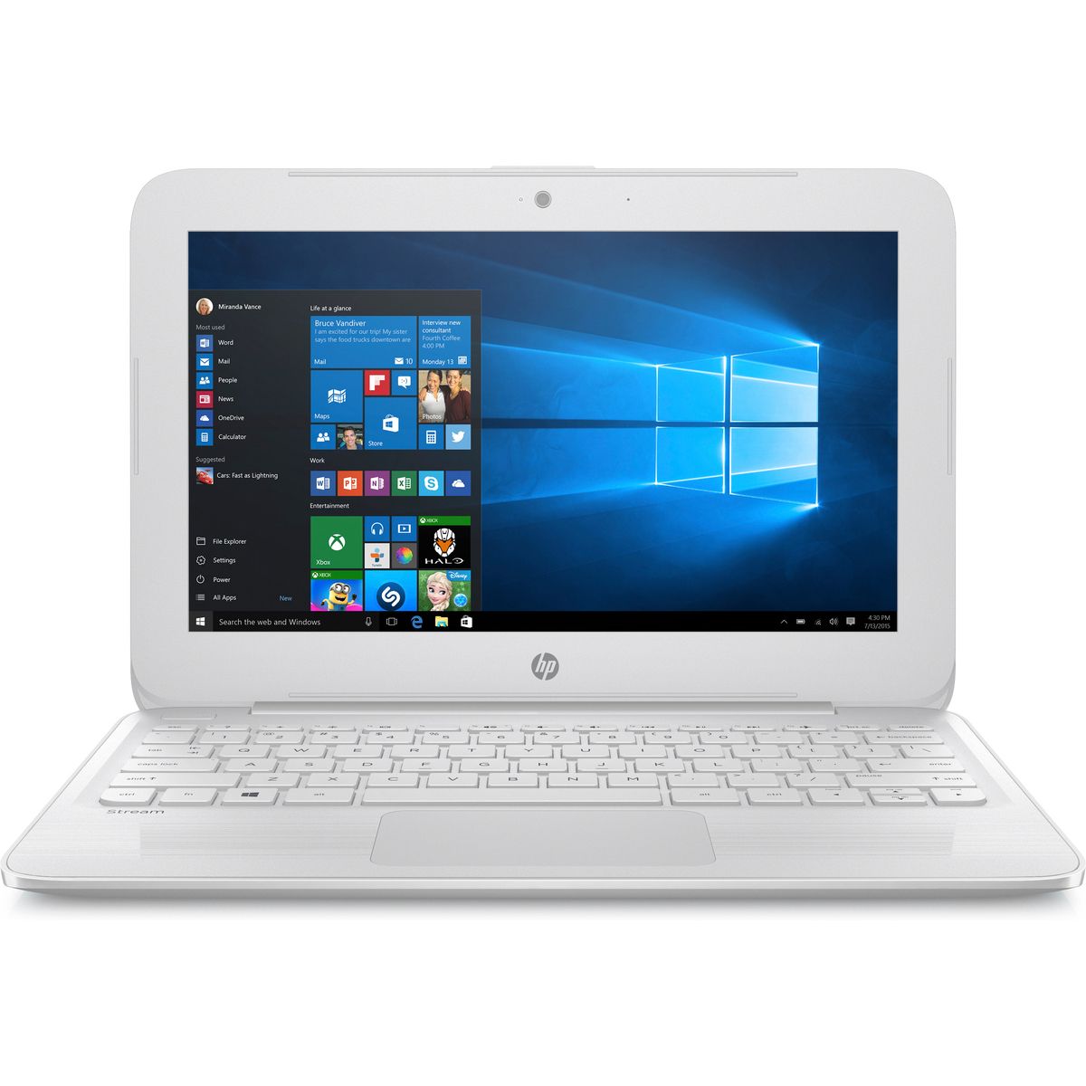 HP Ordinateur portable Stream Laptop 11-y011nf- 32 Go - Blanc