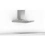 Voir la diapositive 2 : BOSCH Hotte décorative DWB94BC50 - Évacuation et recyclage, 90 cm, 330 m3/h