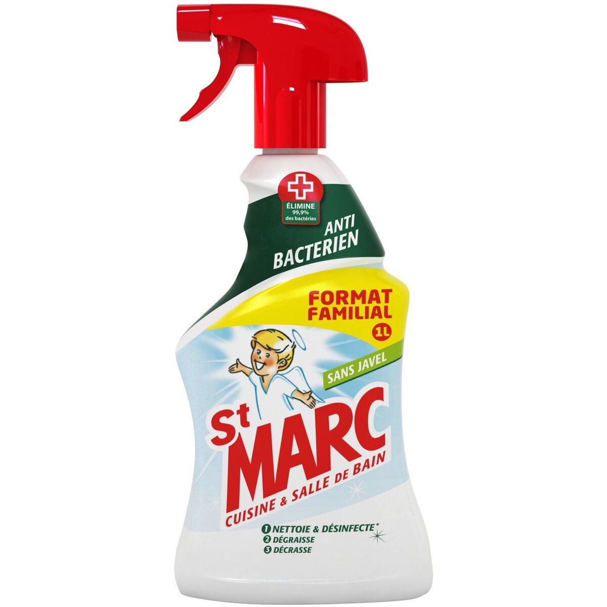 ST MARC St Marc spray antibactérien 1l format familial