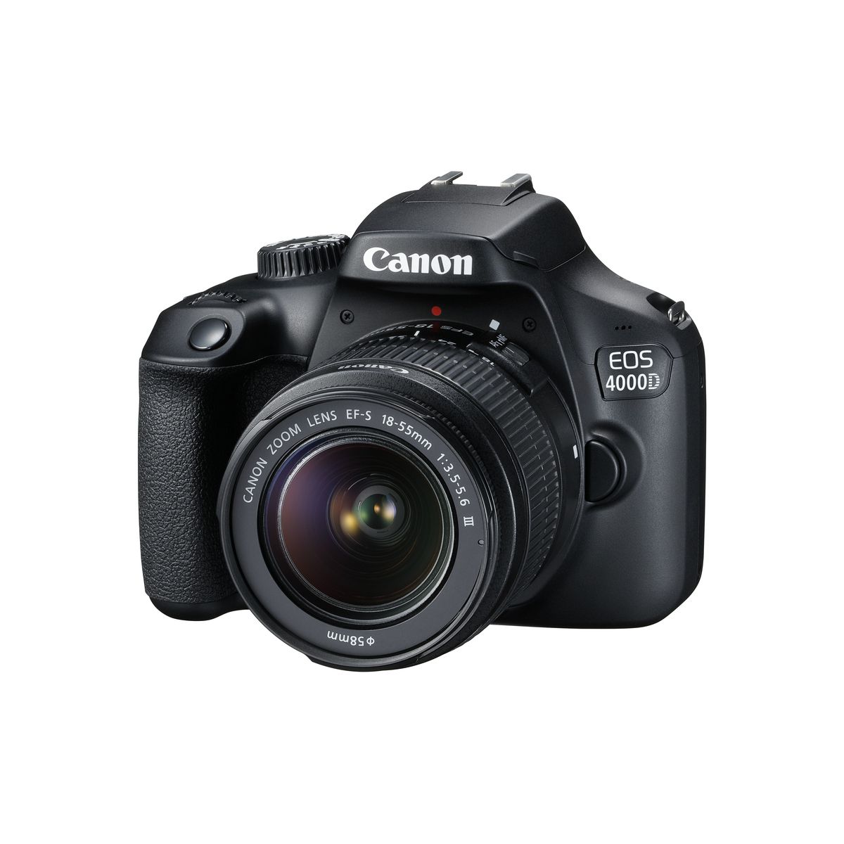 CANON Appareil Photo Reflex -  EOS 4000D - Noir + Objectif 18-55 mm