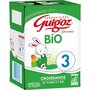 GUIGOZ Guigoz Optipro 3 lait croissance 3ème âge bio dès 10 mois 4x1l 4x1l