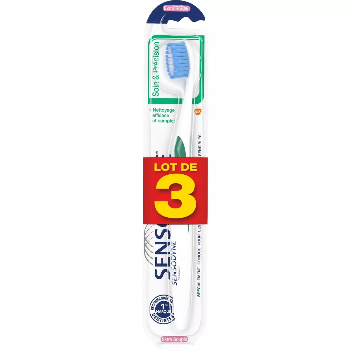 SENSODYNE Sensodyne brosse à dents précision extra souple x3