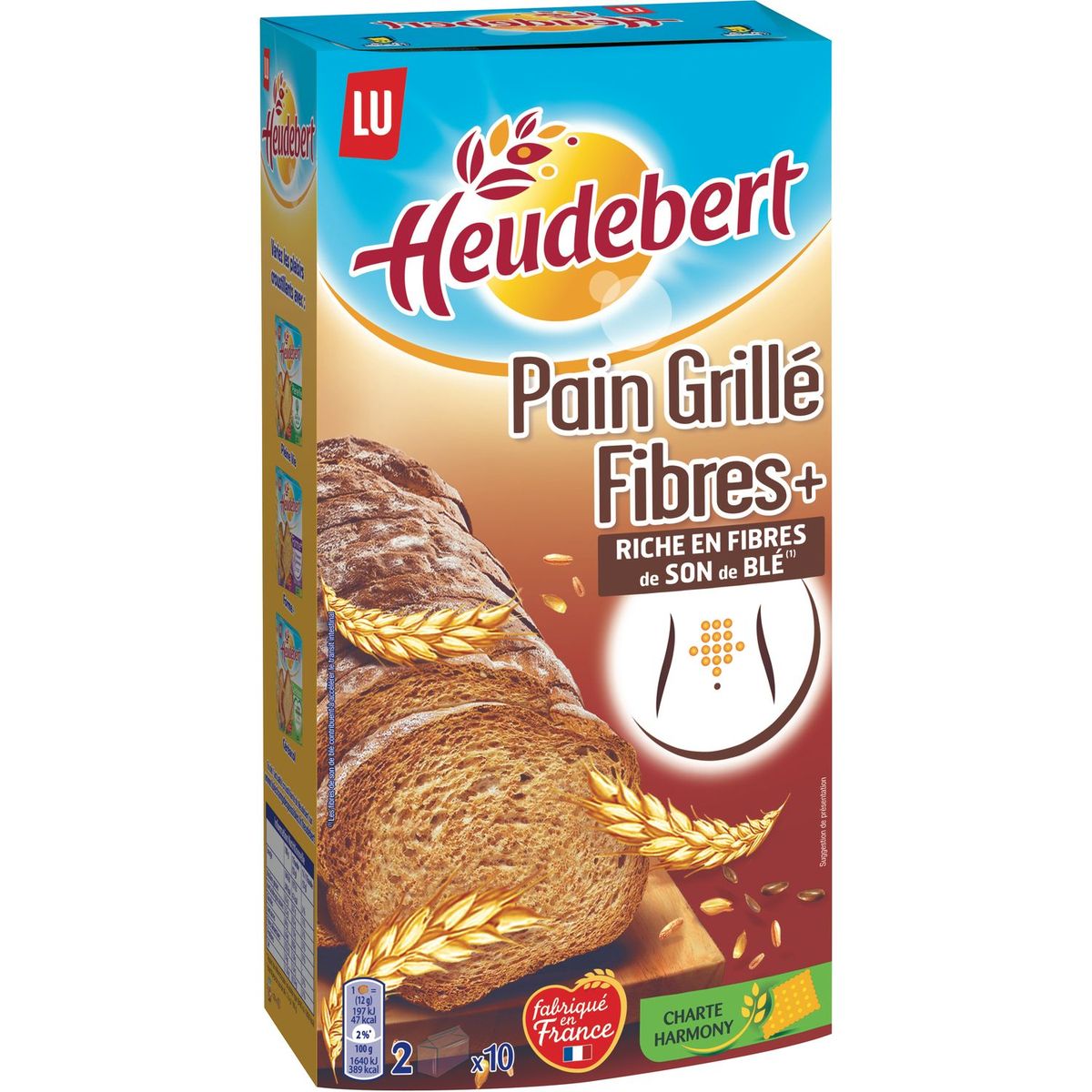 HEUDEBERT Heudebert pain grillé fibres plus 240g