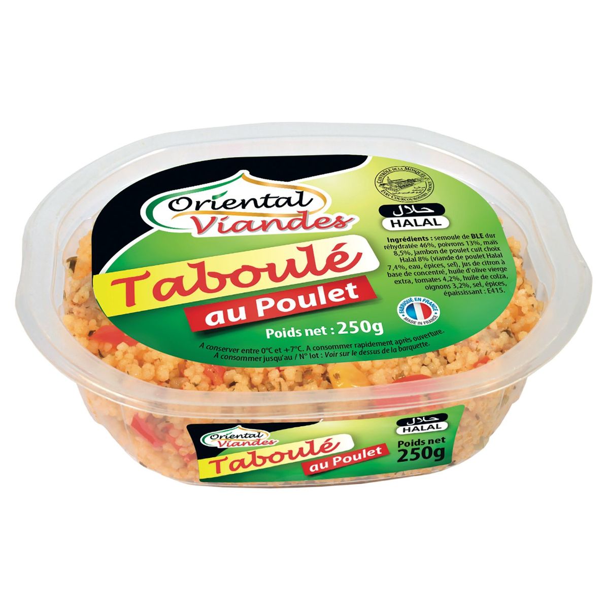ORIENTAL Oriental taboulé au poulet halal 250g