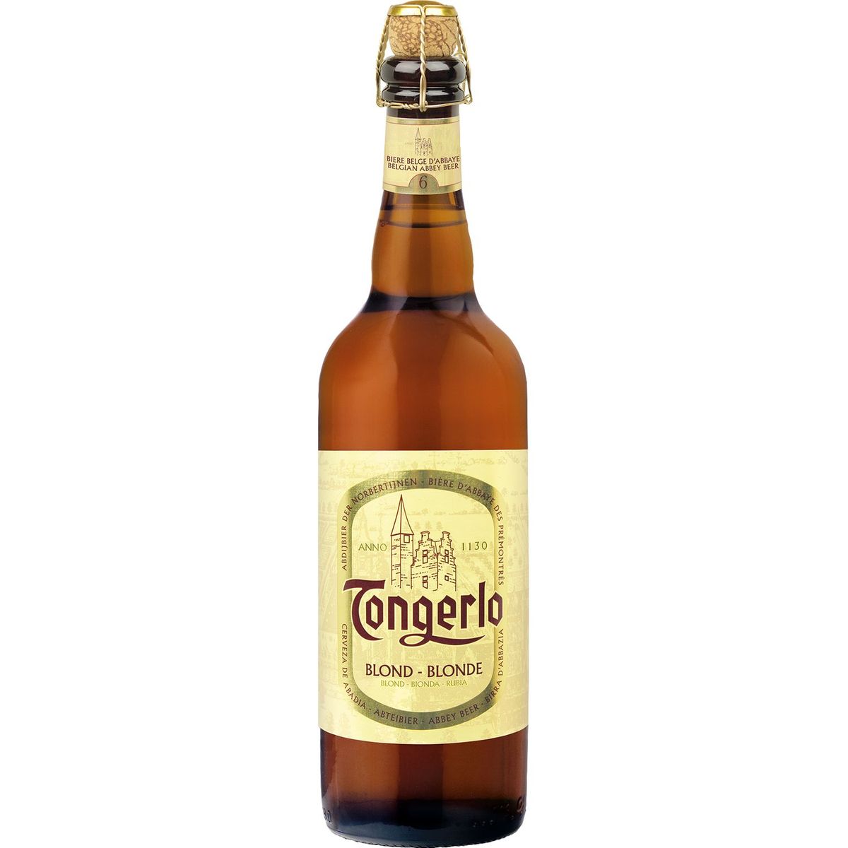 Tongerlo bière blonde 6° bouteille 75cl