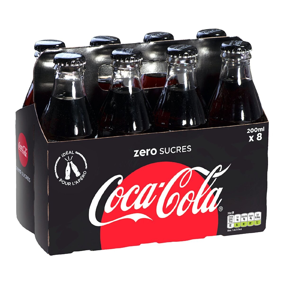 COCA-COLA Coca-Cola zéro sucre 8x20cl
