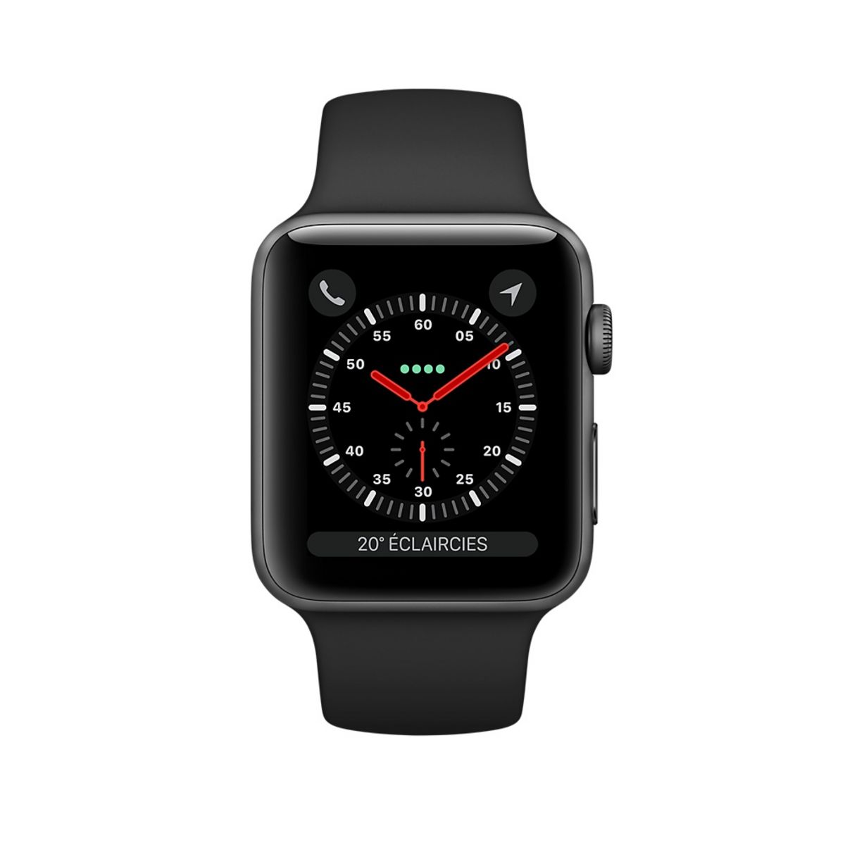 APPLE Montre connectée - Apple watch SERIE 3 GPS - Gris - Wifi - Bluetooth