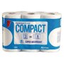AUCHAN Essuie-tout blanc compact super absorbant = 6 standards 3 rouleaux