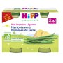 HIPP Hipp Bio haricots verts pommes de terre pots 2x125g dès 4-6m