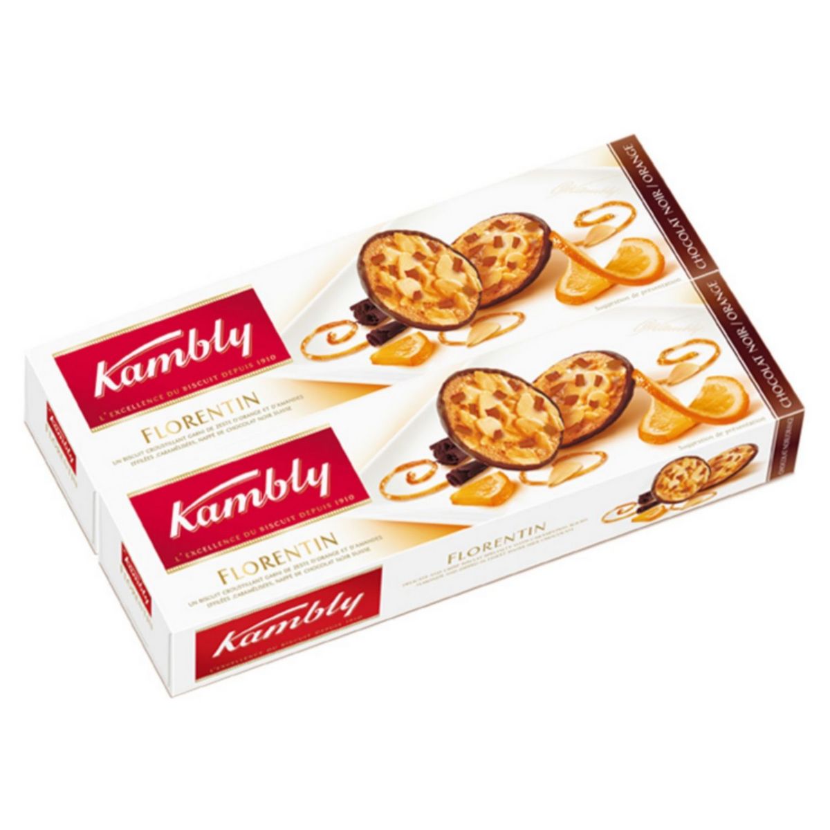 KAMBLY Kambly duo florentin noir orange 2x100g