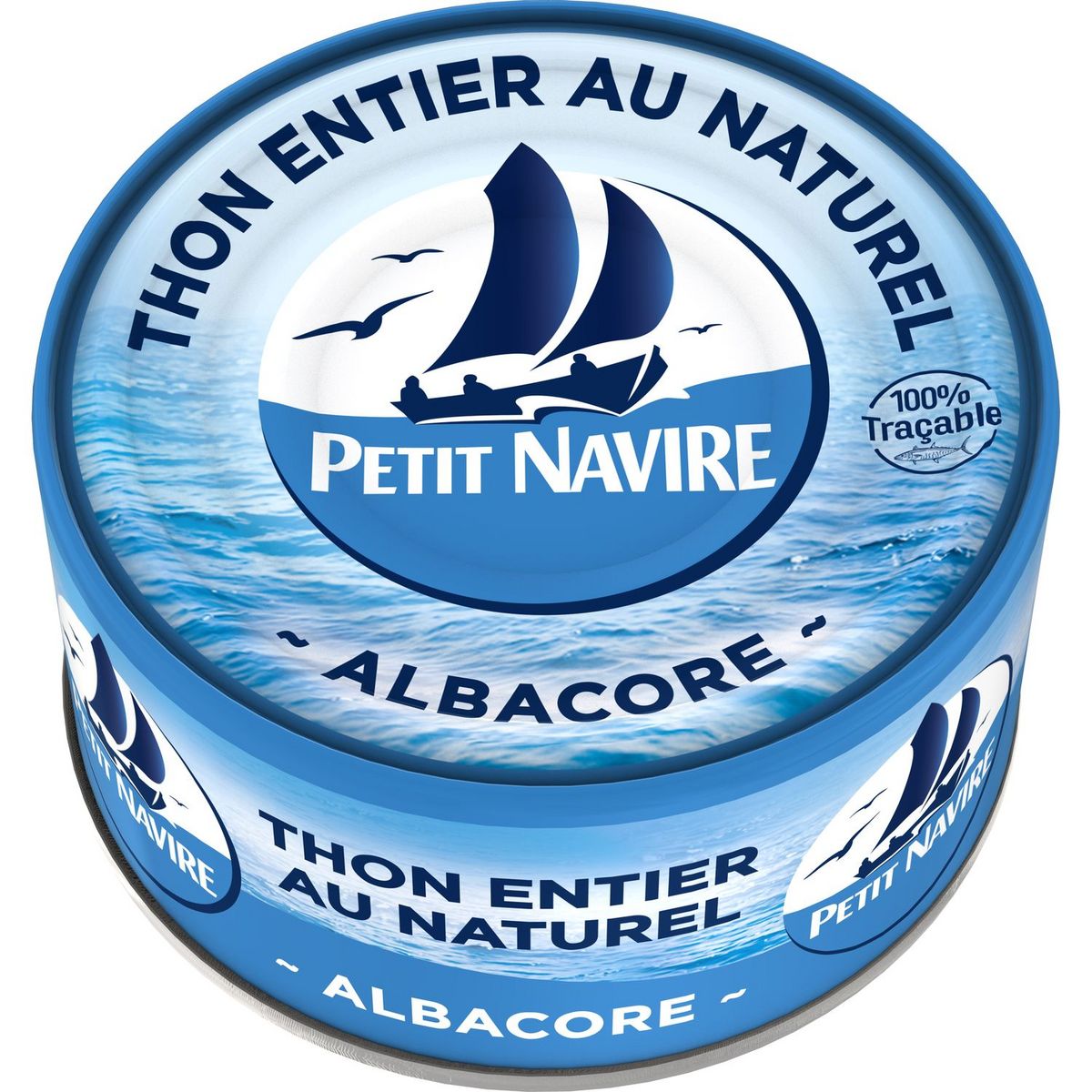 PETIT NAVIRE Petit Navire thon entier au naturel albacore 140g