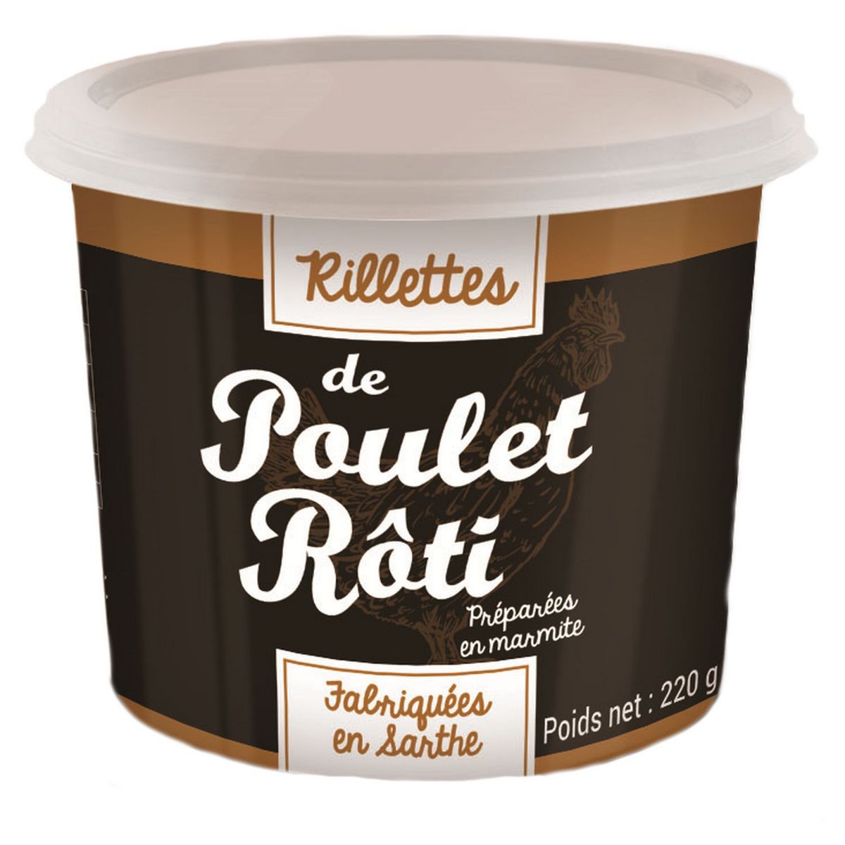 PRESTIGE DE LA SARTHE Rillettes de poulet rôti 220g