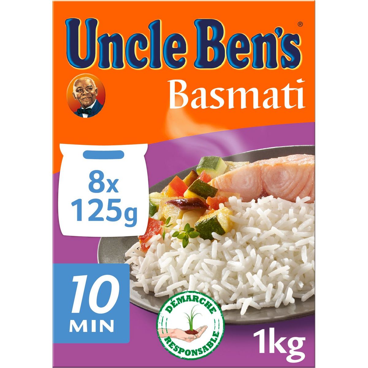 BEN'S ORIGINAL Riz basmati en sachets 8 sachets 1kg