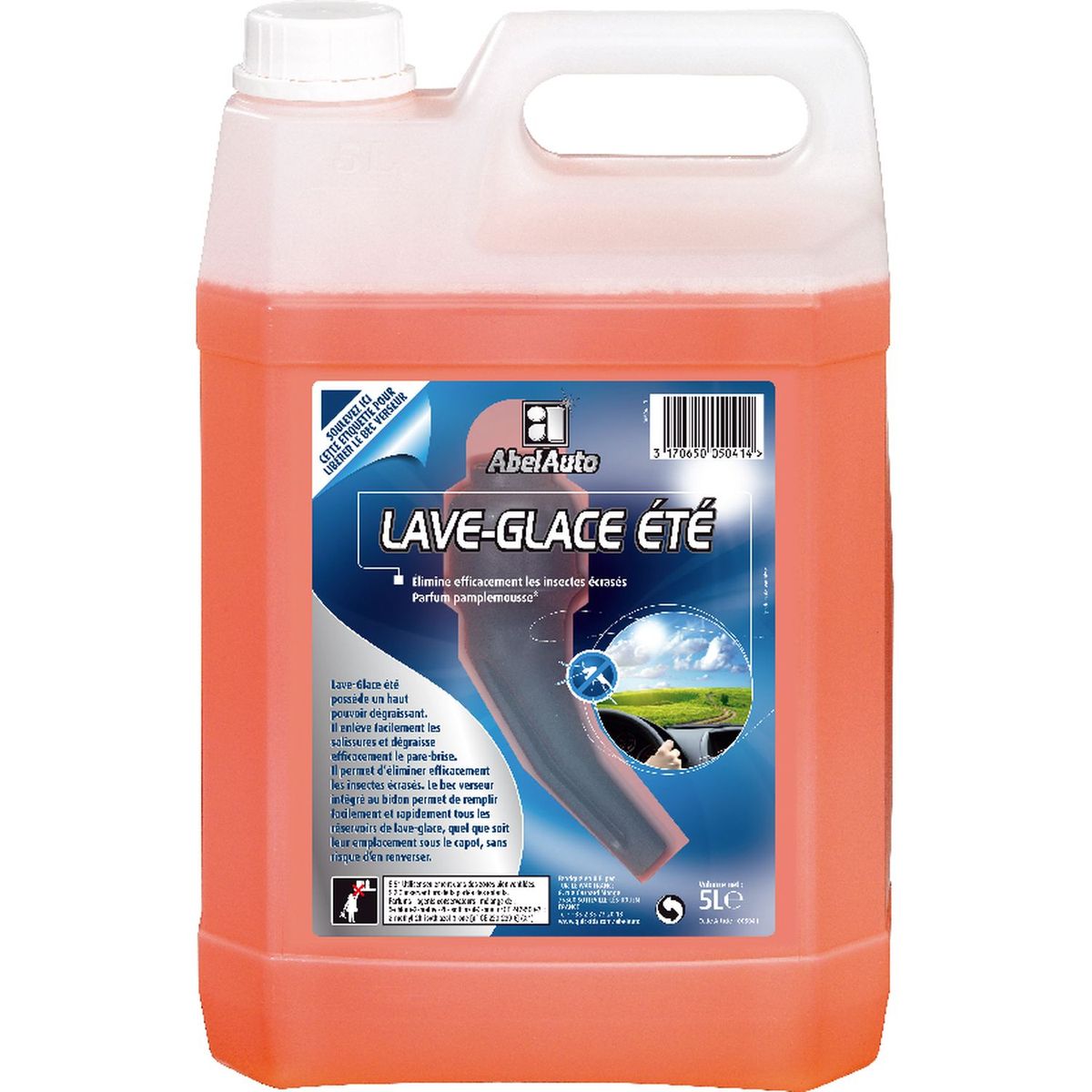 lave glace été démoustiqueur avec bec verseur 5l