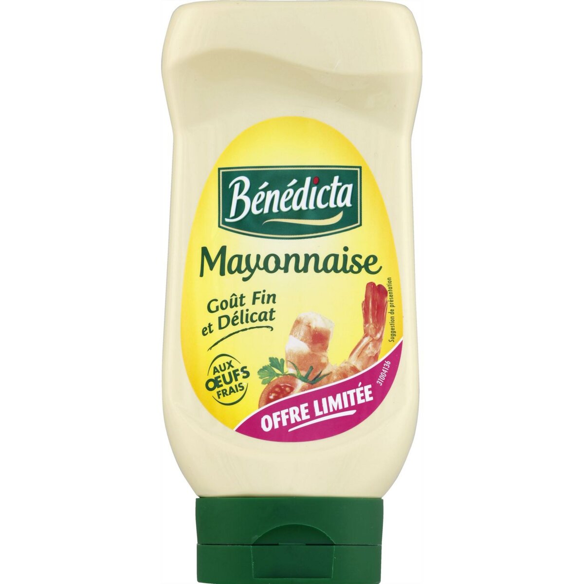 BENEDICTA Bénédicta mayonnaise nature 400g offre découverte