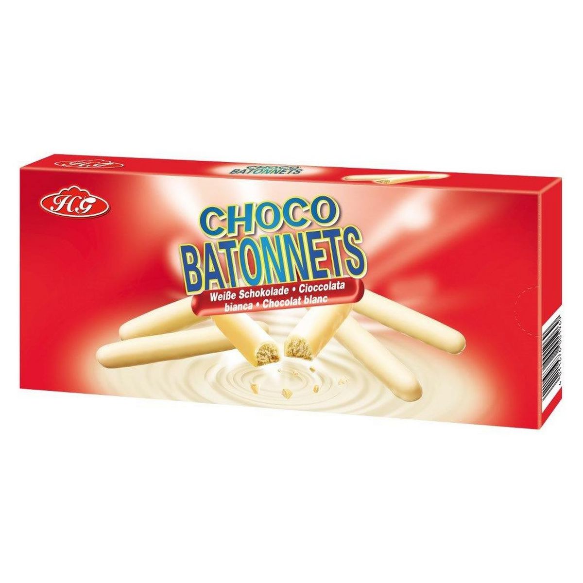 Bâtonnets au chocolat blanc 150g