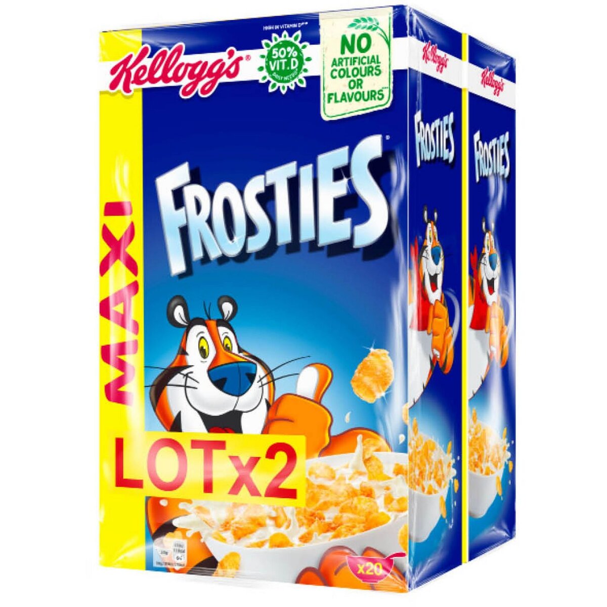 KELLOGG'S Frosties Céréales 2x620g