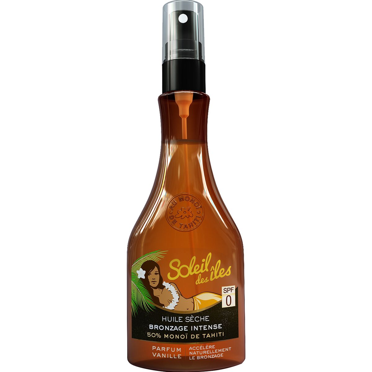 SOLEIL DES ILES Soleil des îles huile sèche bronzage intense vanille 150ml
