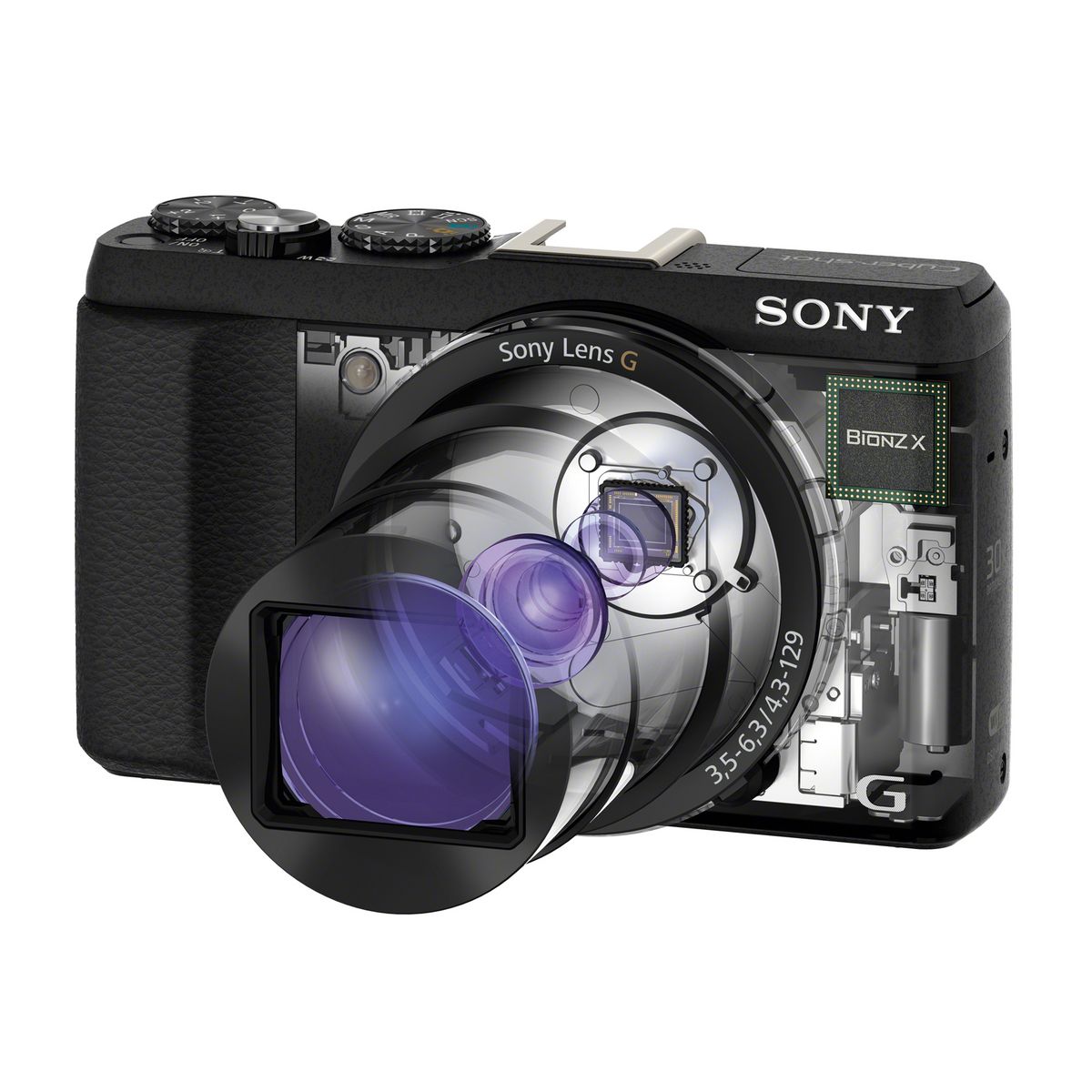SONY Appareil Photo Compact - DSC-HX60 - Noir + Objectif 4.3-129 mm