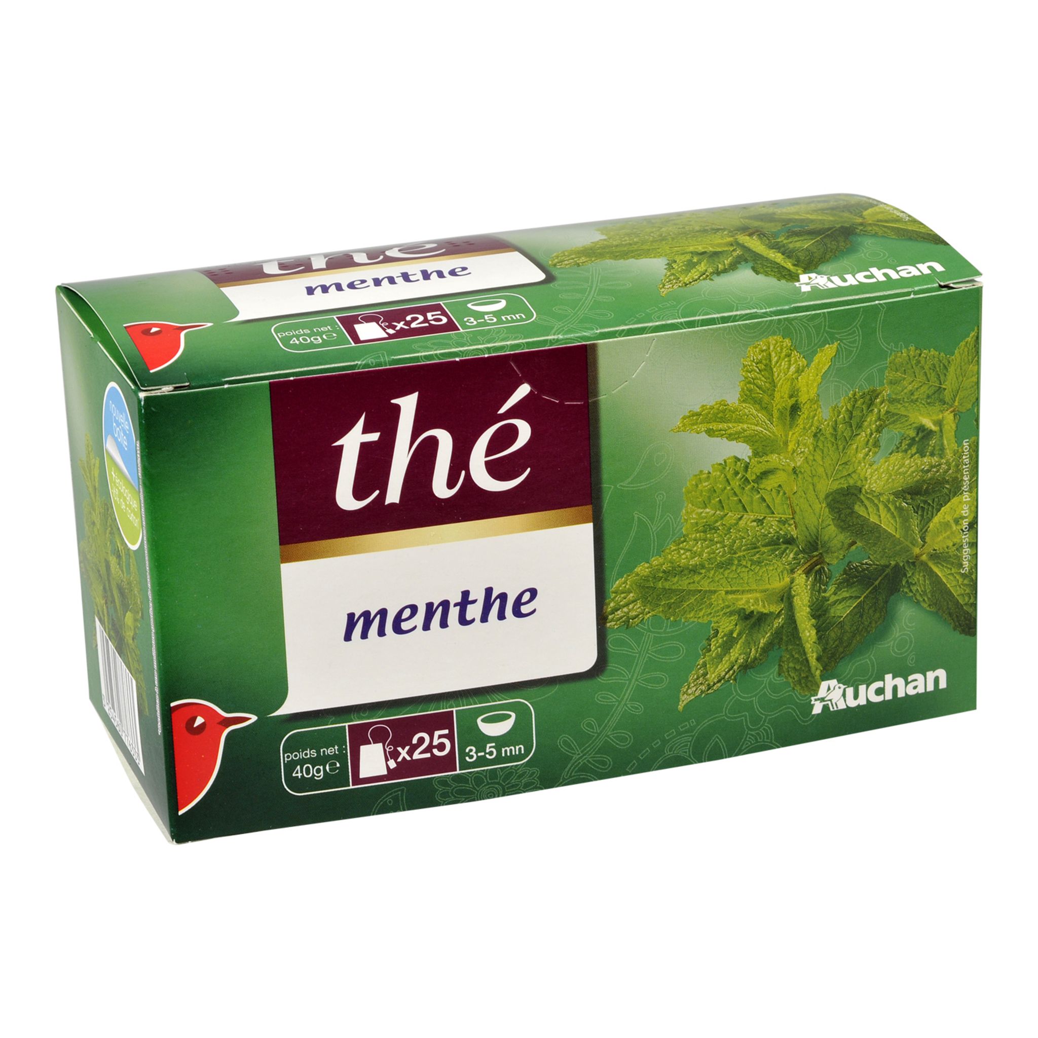 AUCHAN Thé à la menthe 25 sachets 40g pas cher Auchan.fr — free download