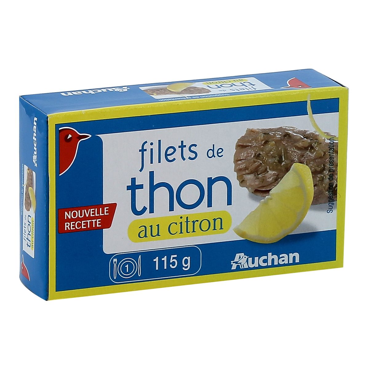 AUCHAN Auchan filets de thon au citron 115g