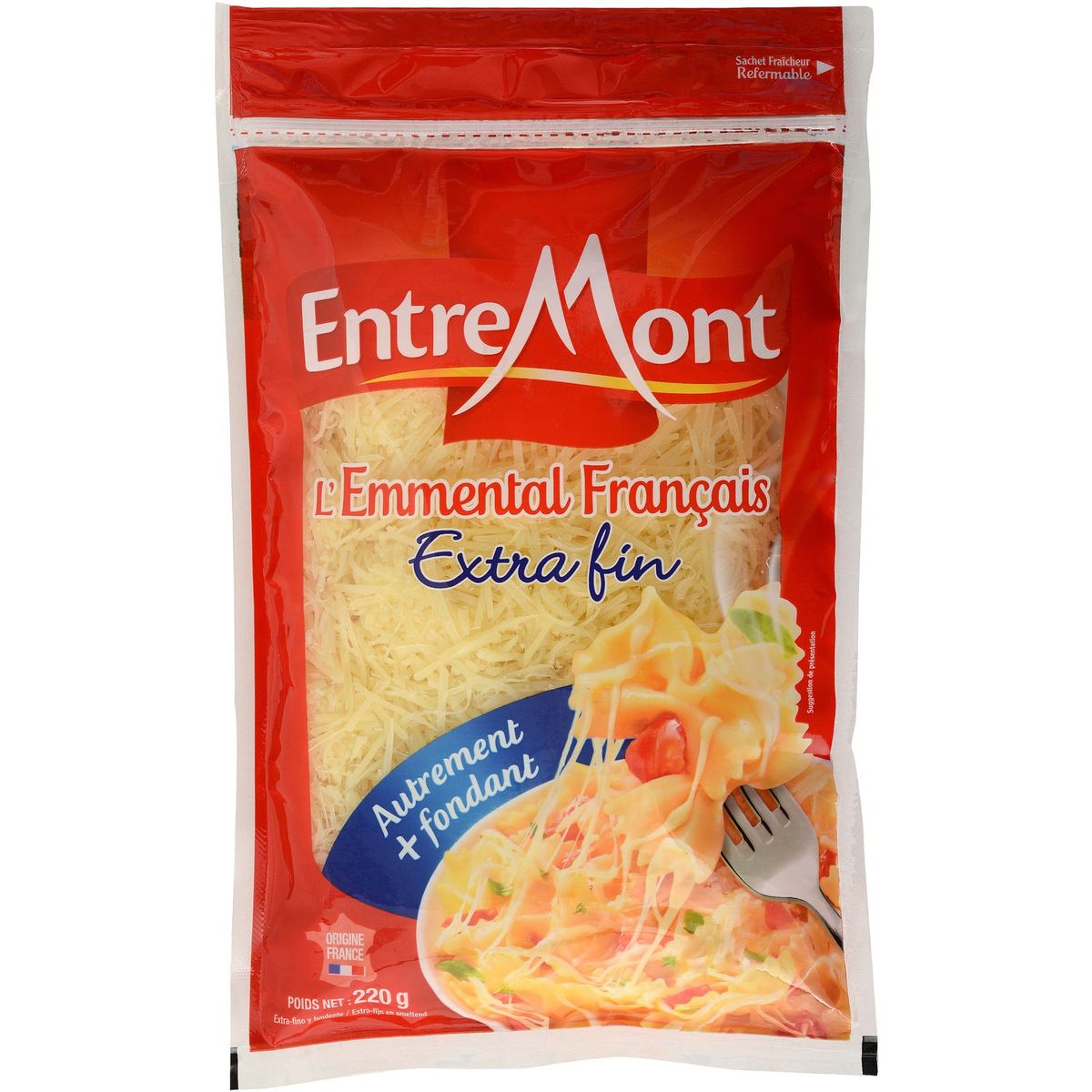 ENTREMONT Entremont emmental râpé 220g
