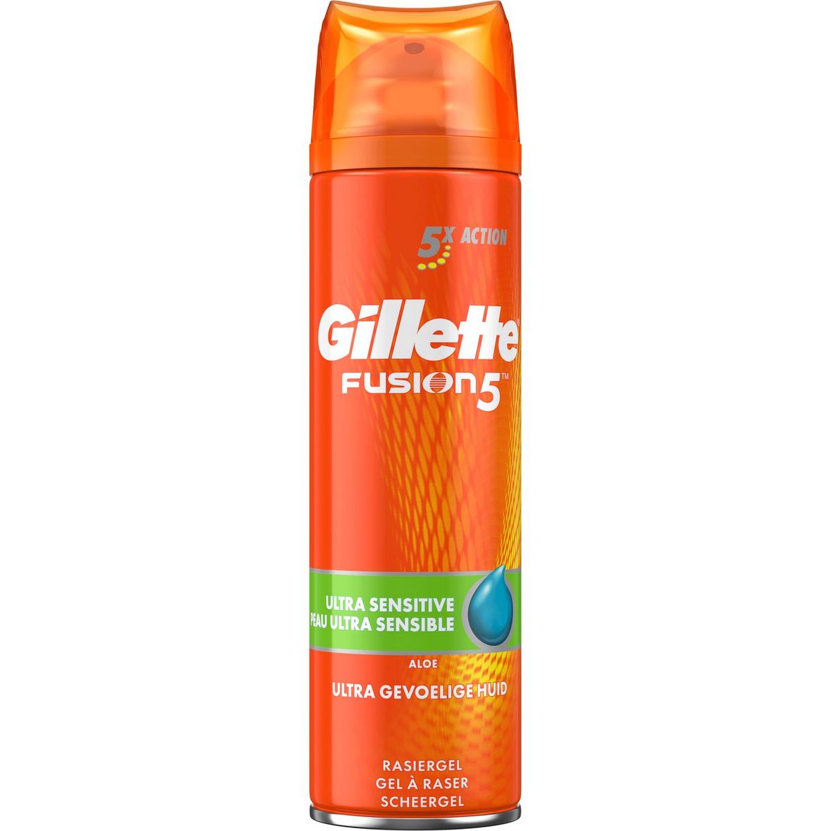 GILLETTE Fusion 5 Gel à raser ultra sensitive 200ml