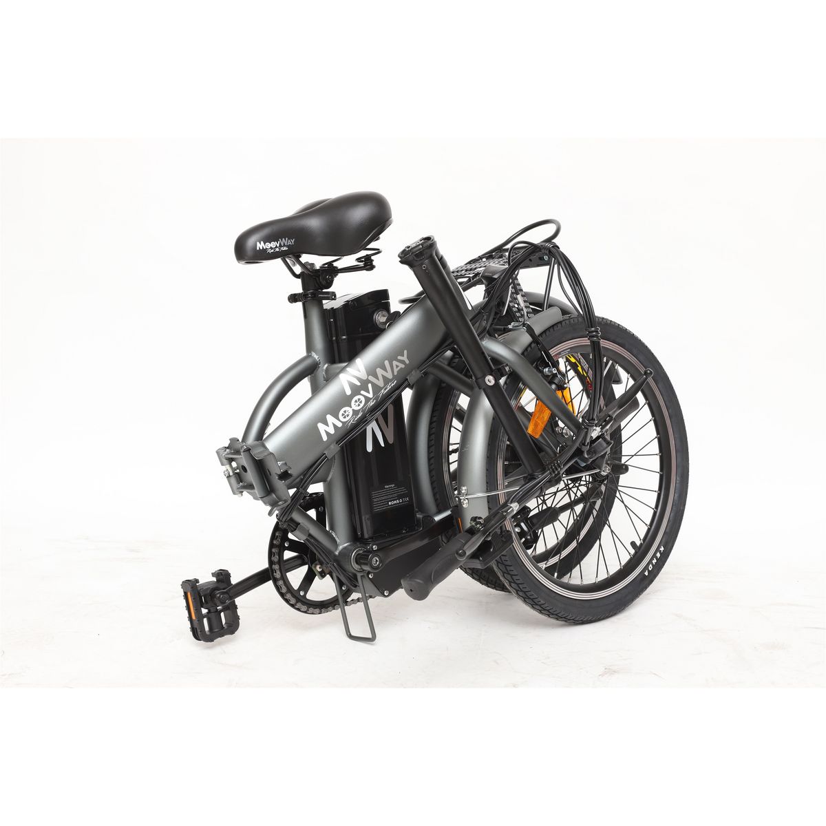 MOOVWAY Vélo électrique - Urban city - Gris