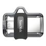 Voir la diapositive 2 : SANDISK Clé USB Ultra dual drive - USB 3.0 - Micro USB - 128 Go - Noir