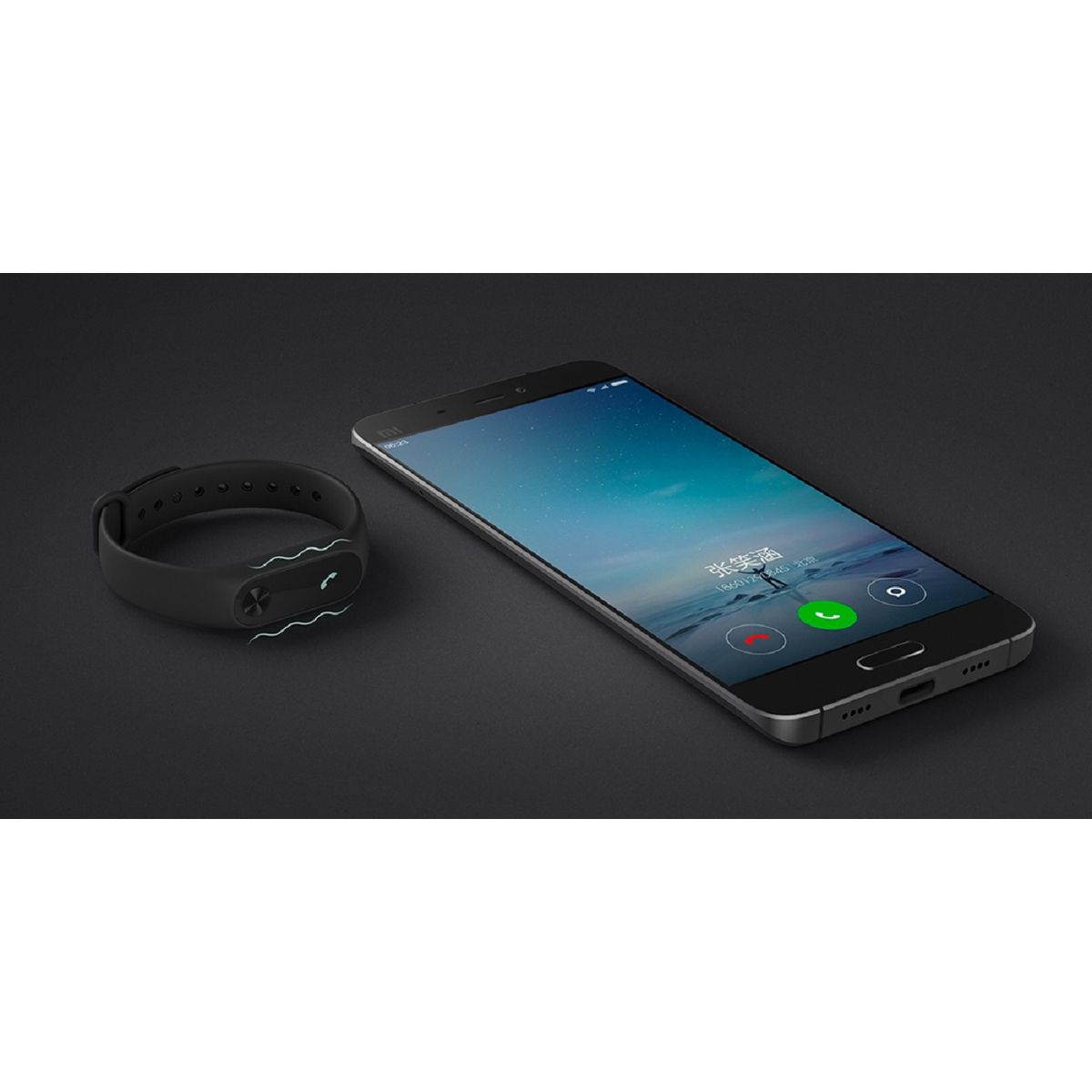 XIAOMI Bracelet connecté Mi Band 2 - Bluetooth - Noir