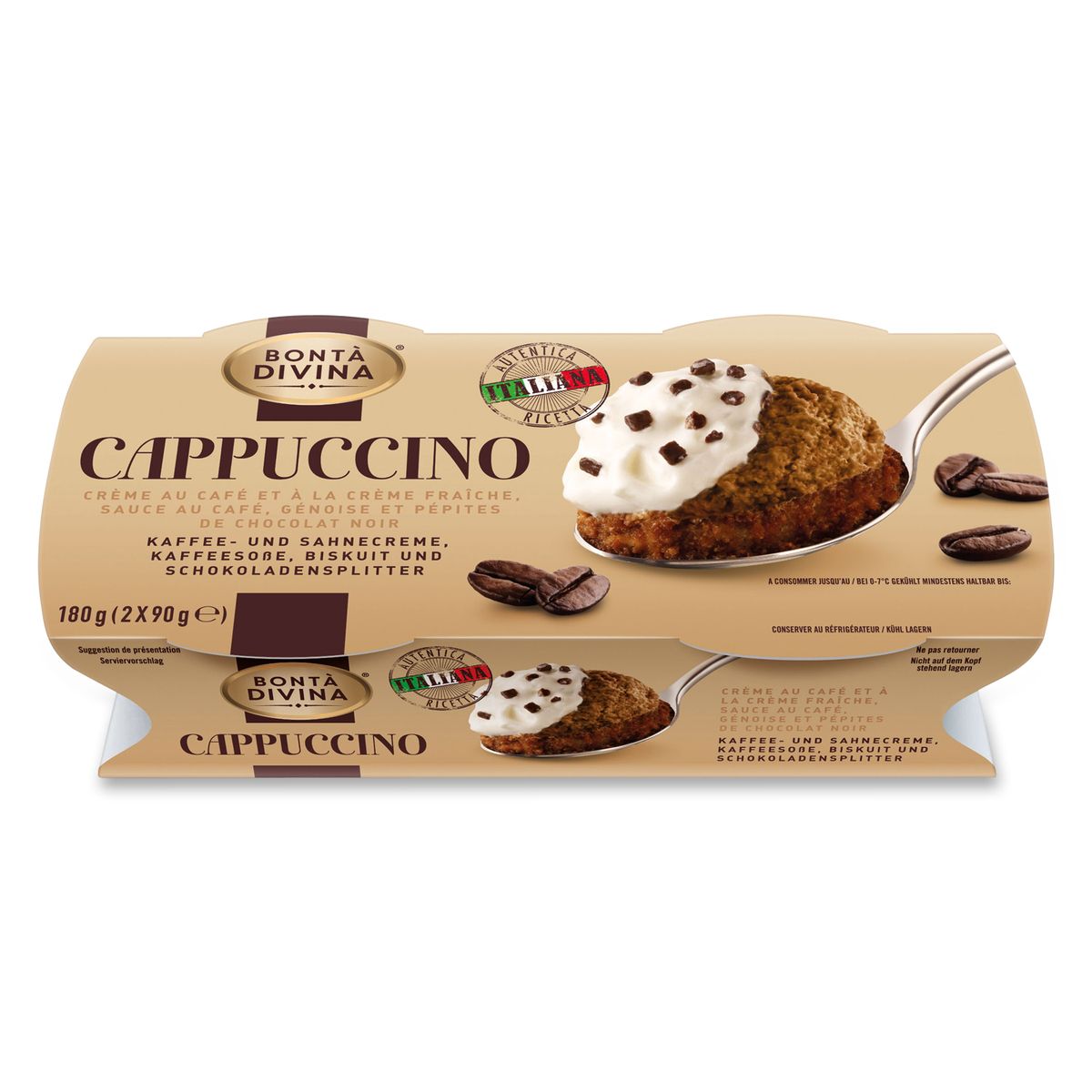 Bonta Divina dessert cappucino 2x90g 2x90g 180g