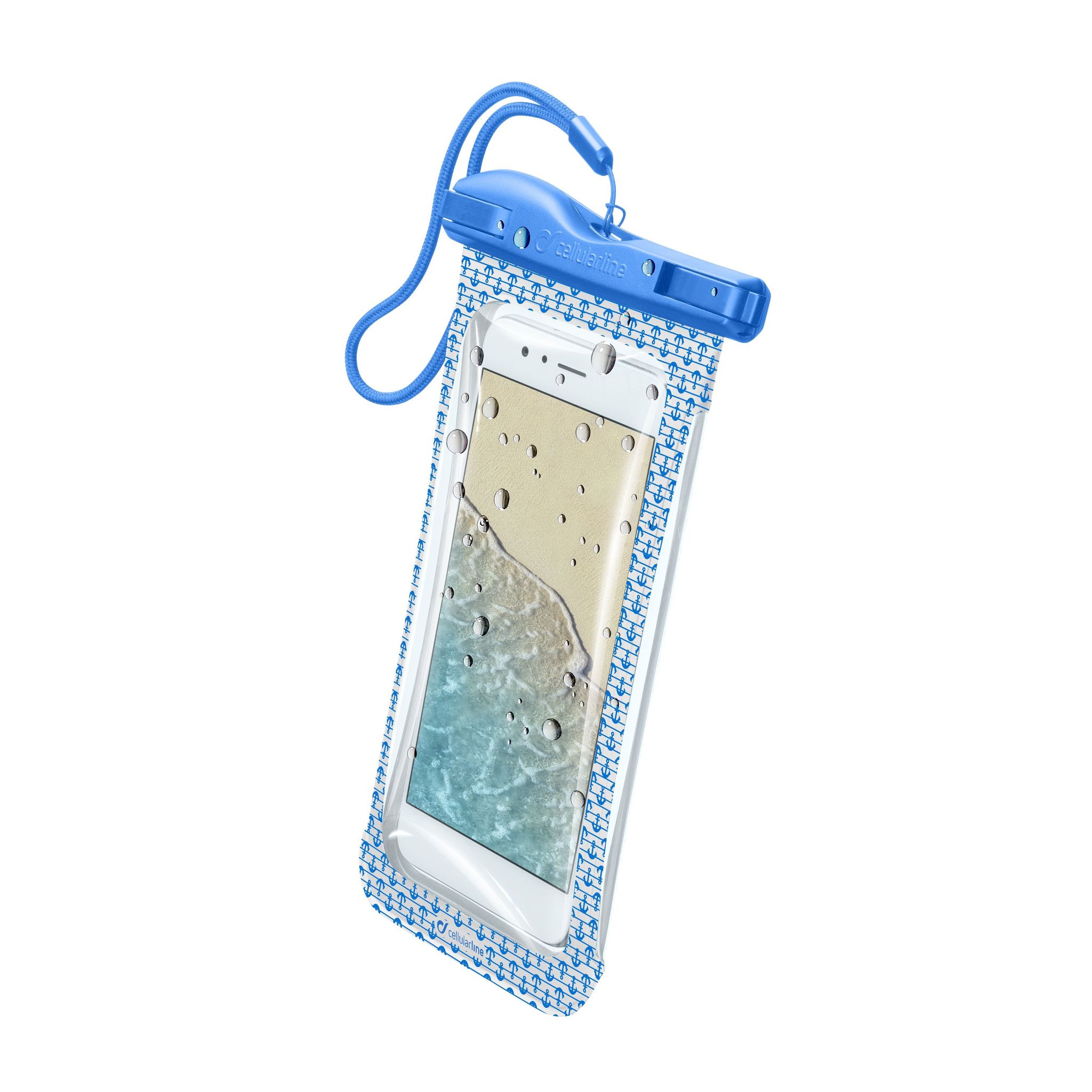 CELLULARLINE Pochette étanche universel - Bleu et transparent