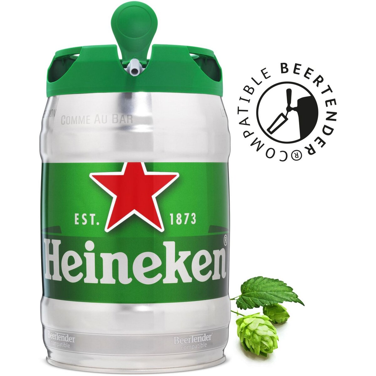 HEINEKEN Heineken bière blonde premium fût pression 5° -5L