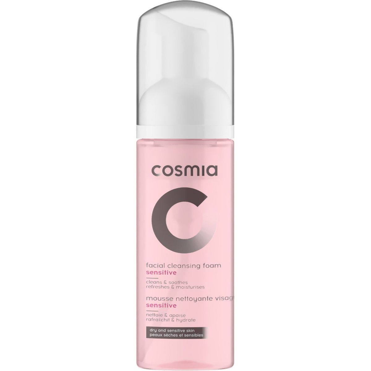 COSMIA Mousse nettoyante visage sensitive peaux sèches et sensibles 150ml
