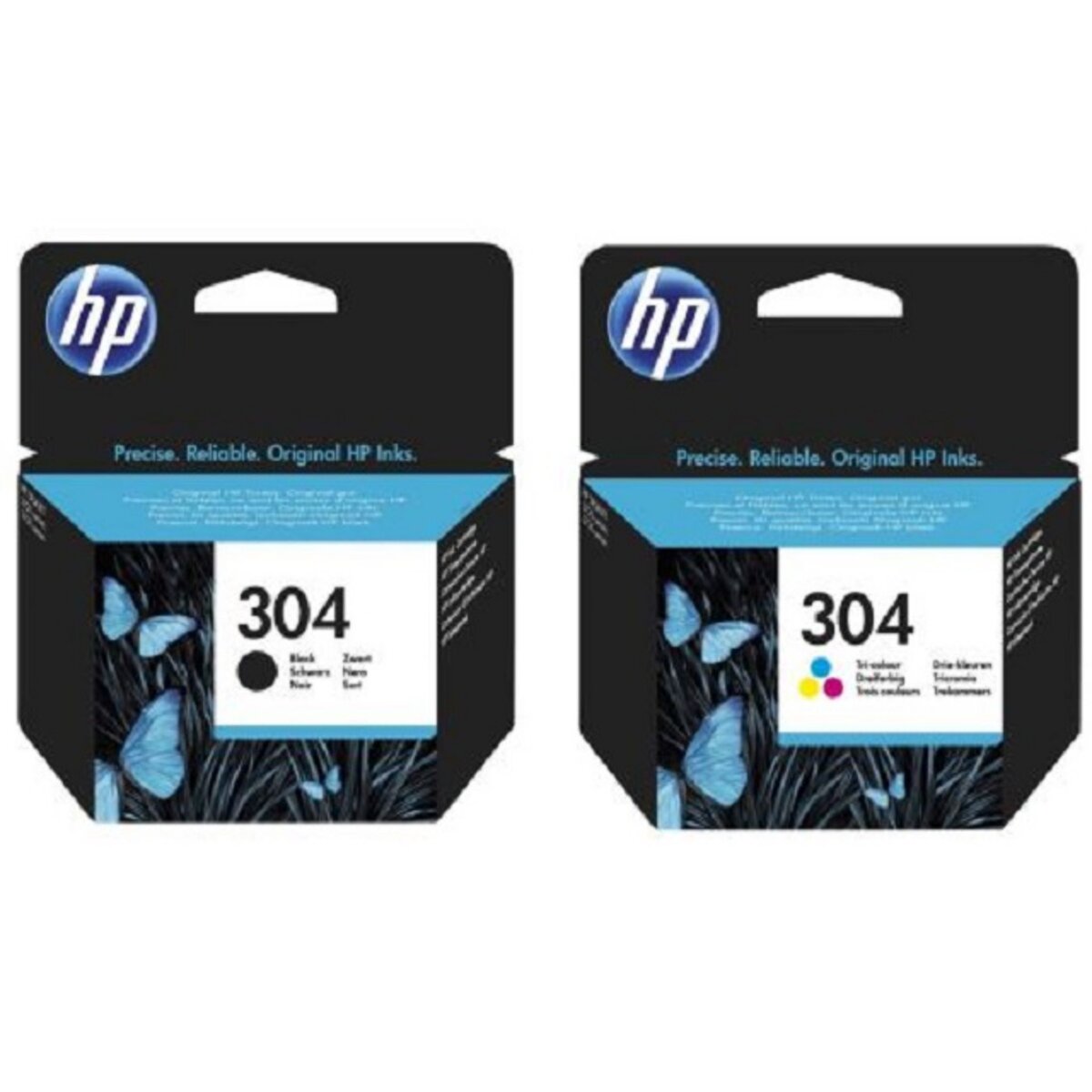 HP Pack de 2 cartouches d'encre 304 Noir et 304 Tri-couleur pas cher 