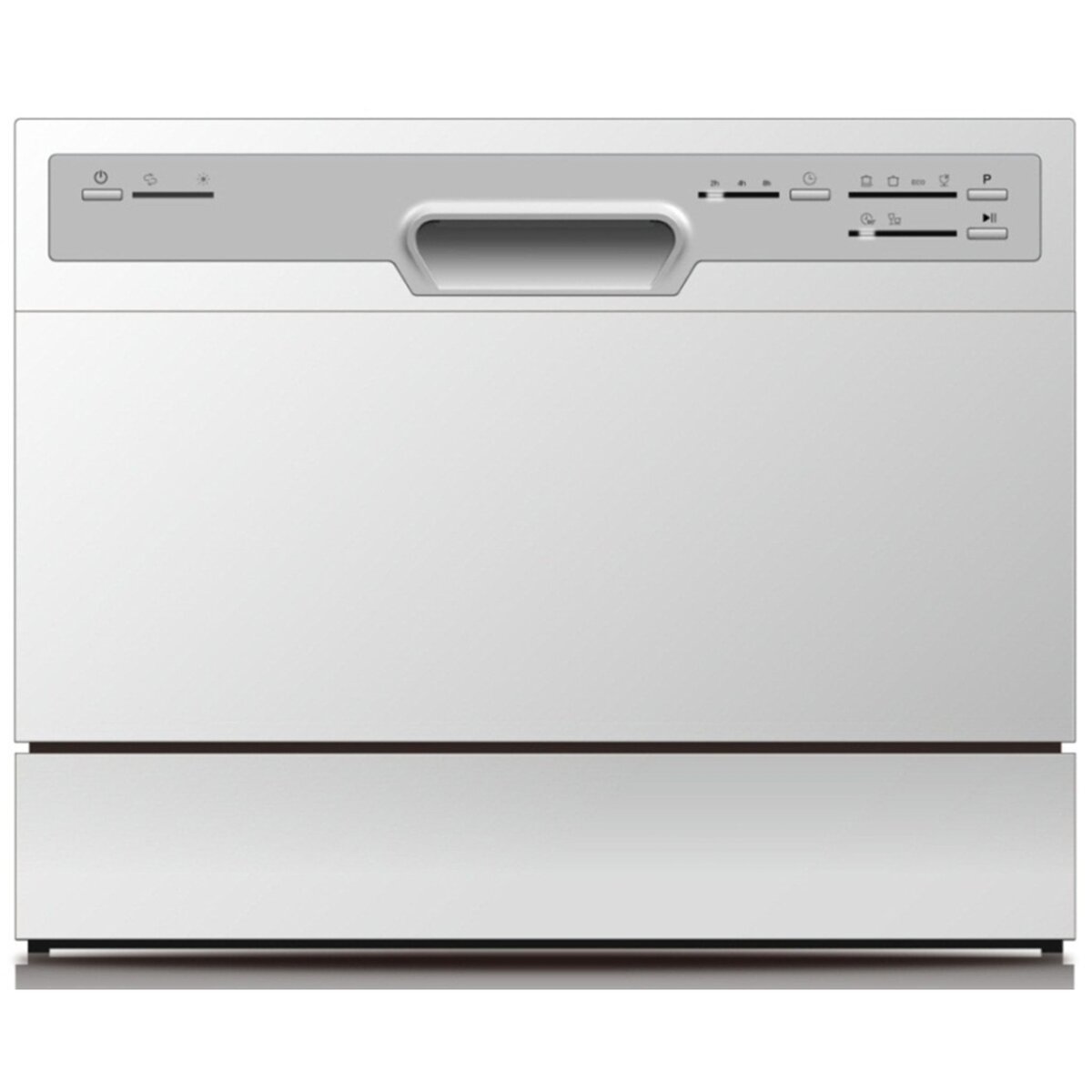 CURTISS Lave-vaisselle semi encastrable MLV0649DL - 6 Couverts, 55 cm, 49 dB, 6 Programmes