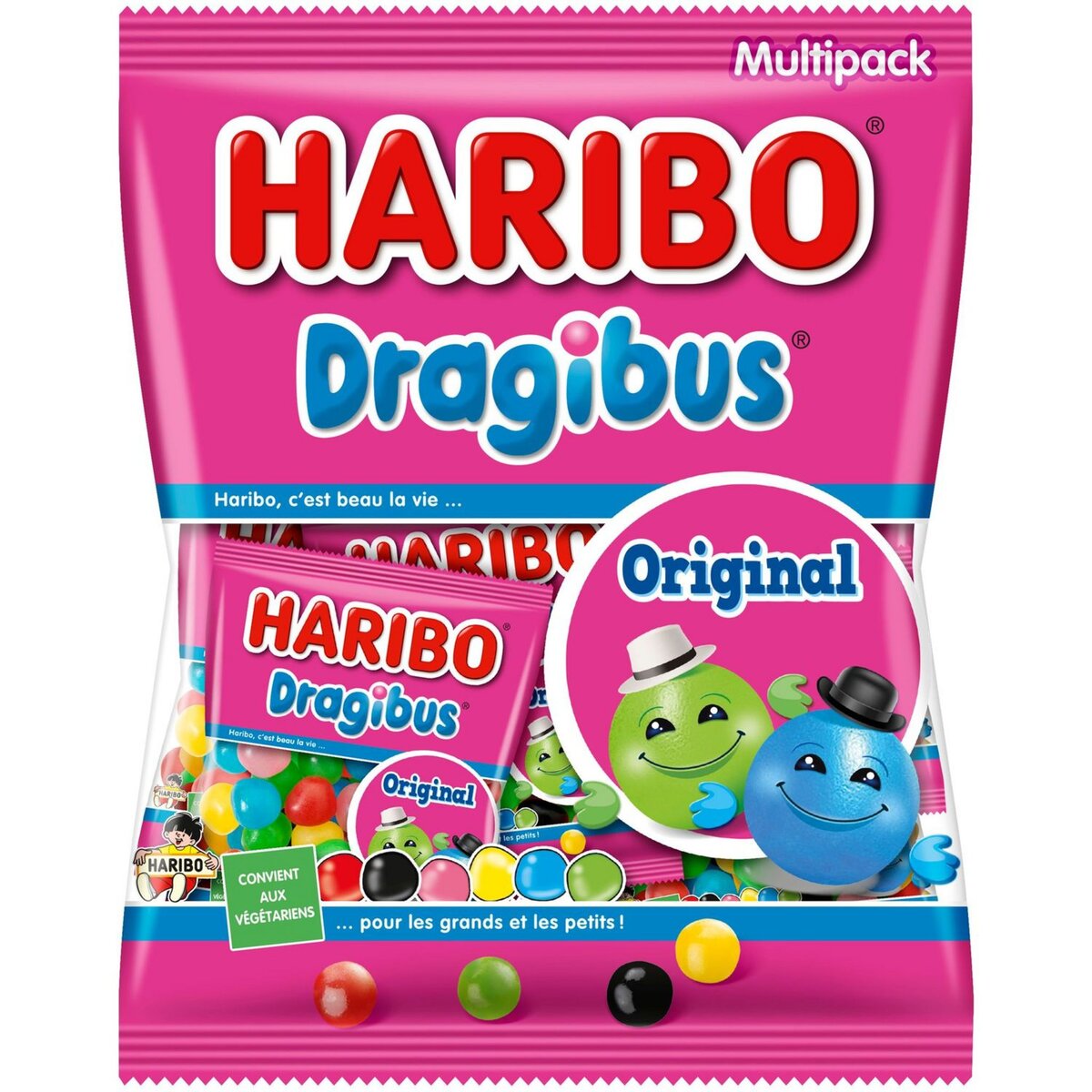 HARIBO Dragibus bonbons en mini sachet 250g