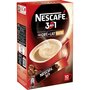 NESCAFE Café soluble en stick 3en1 goût café au lait sucré 10 sticks 18g