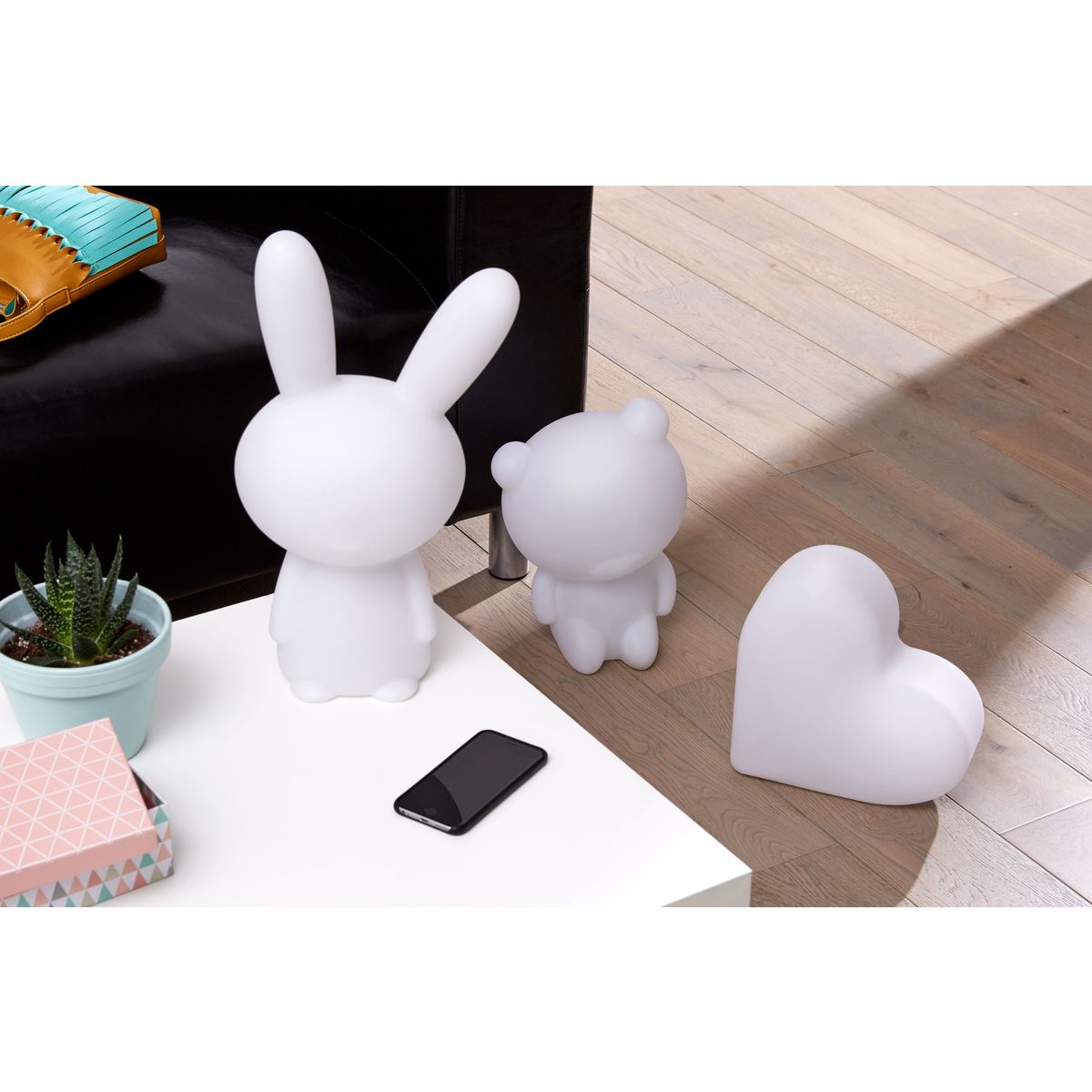 BIGBEN Enceinte portable Bluetooth lumineuse - Blanc - Luminus Licorne