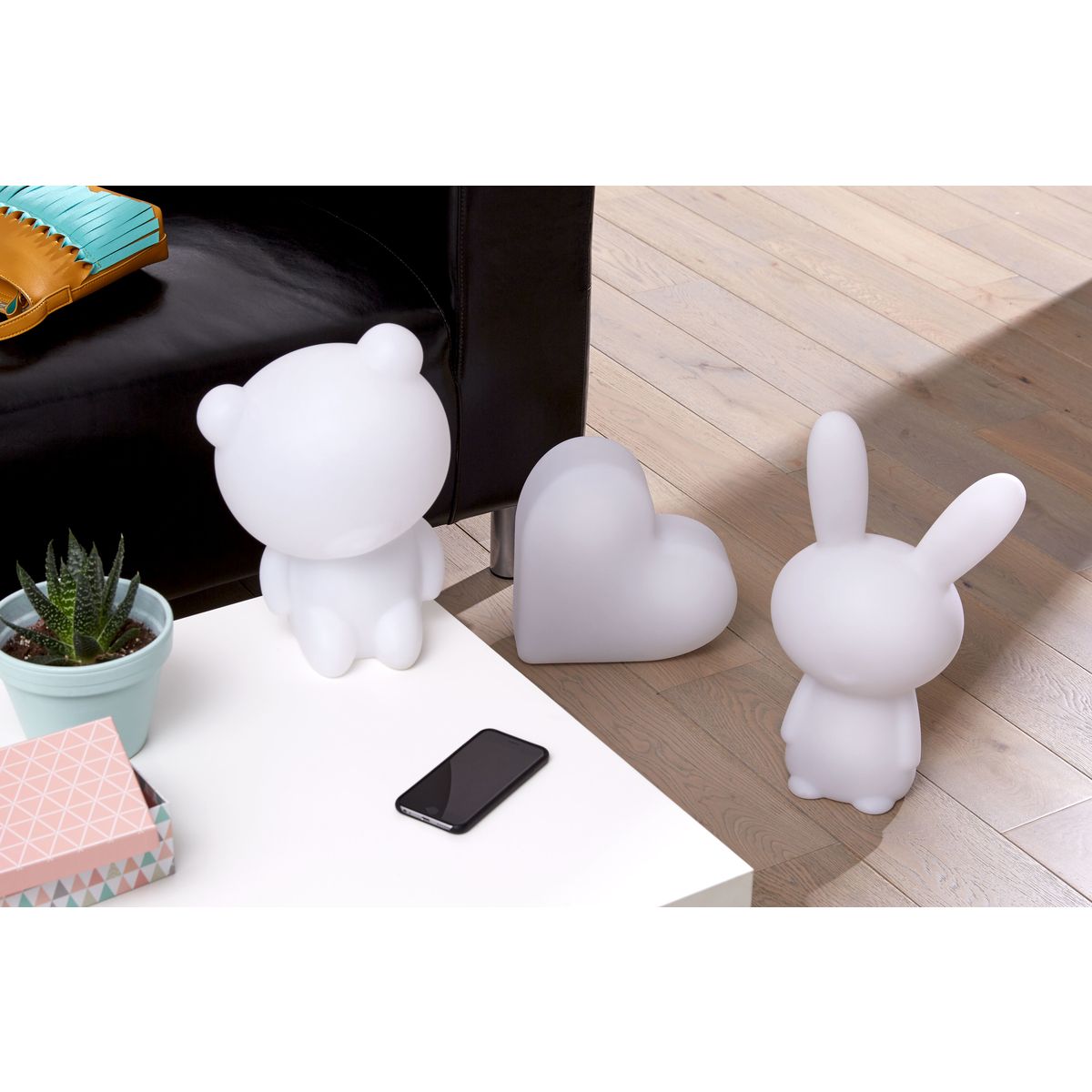 BIGBEN Enceinte portable Bluetooth lumineuse - Blanc - Luminus Licorne
