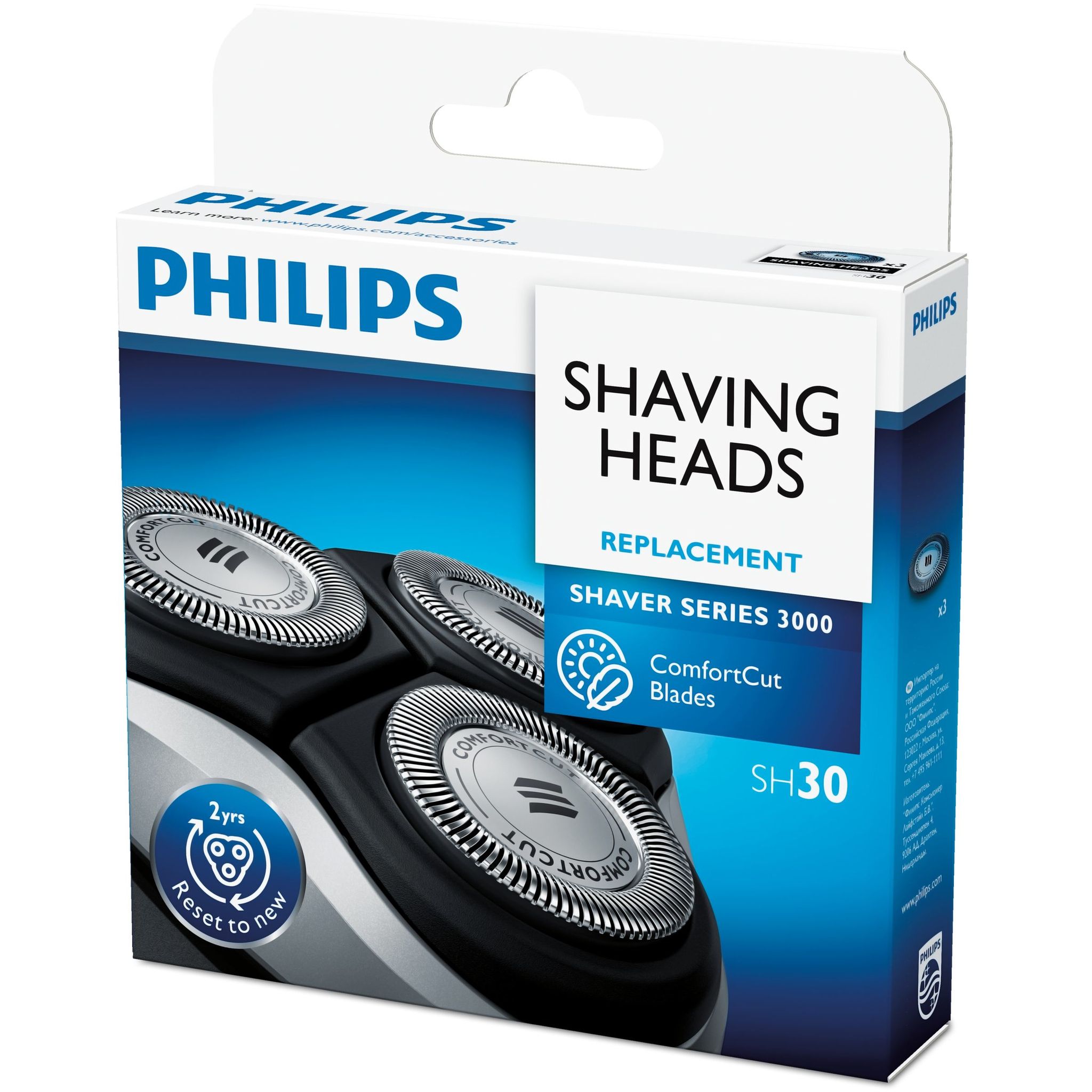 Voir la diapositive 2 : PHILIPS Têtes de rasage Shaver Series 3000