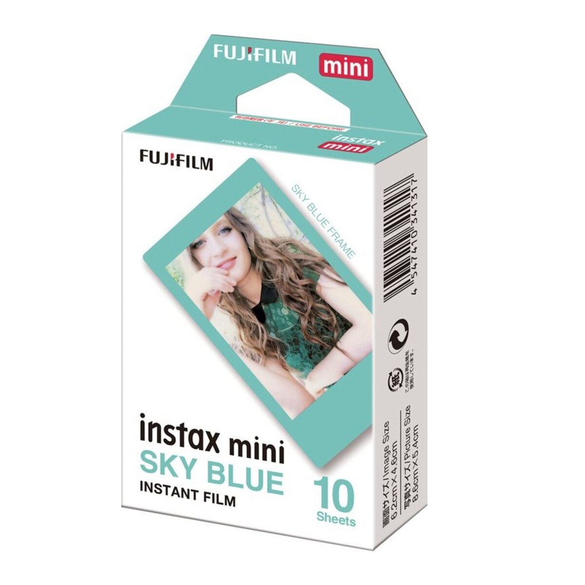 FUJIFILM Papier photo instantané - Instax mini - Cadre bleu pas