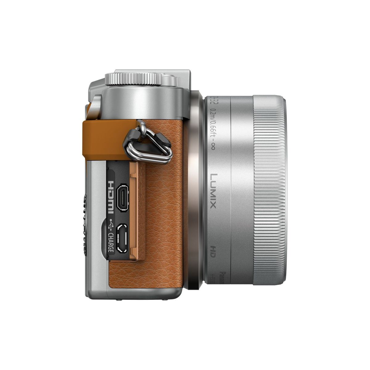 PANASONIC Appareil Photo Hybride - LUMIX GX800 - Camel - Objectif 12-32 mm
