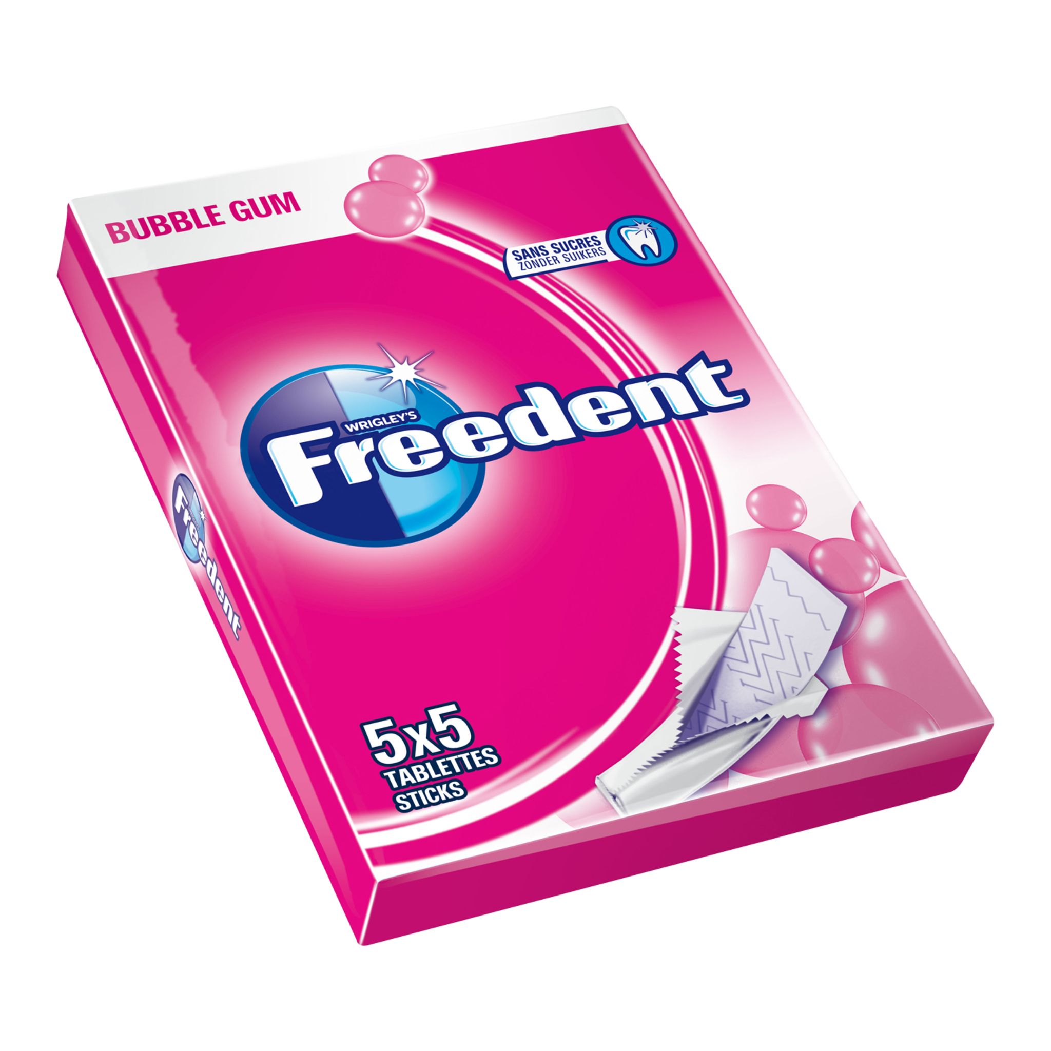 FREEDENT Freedent bubble gum stick 5x5 -65g