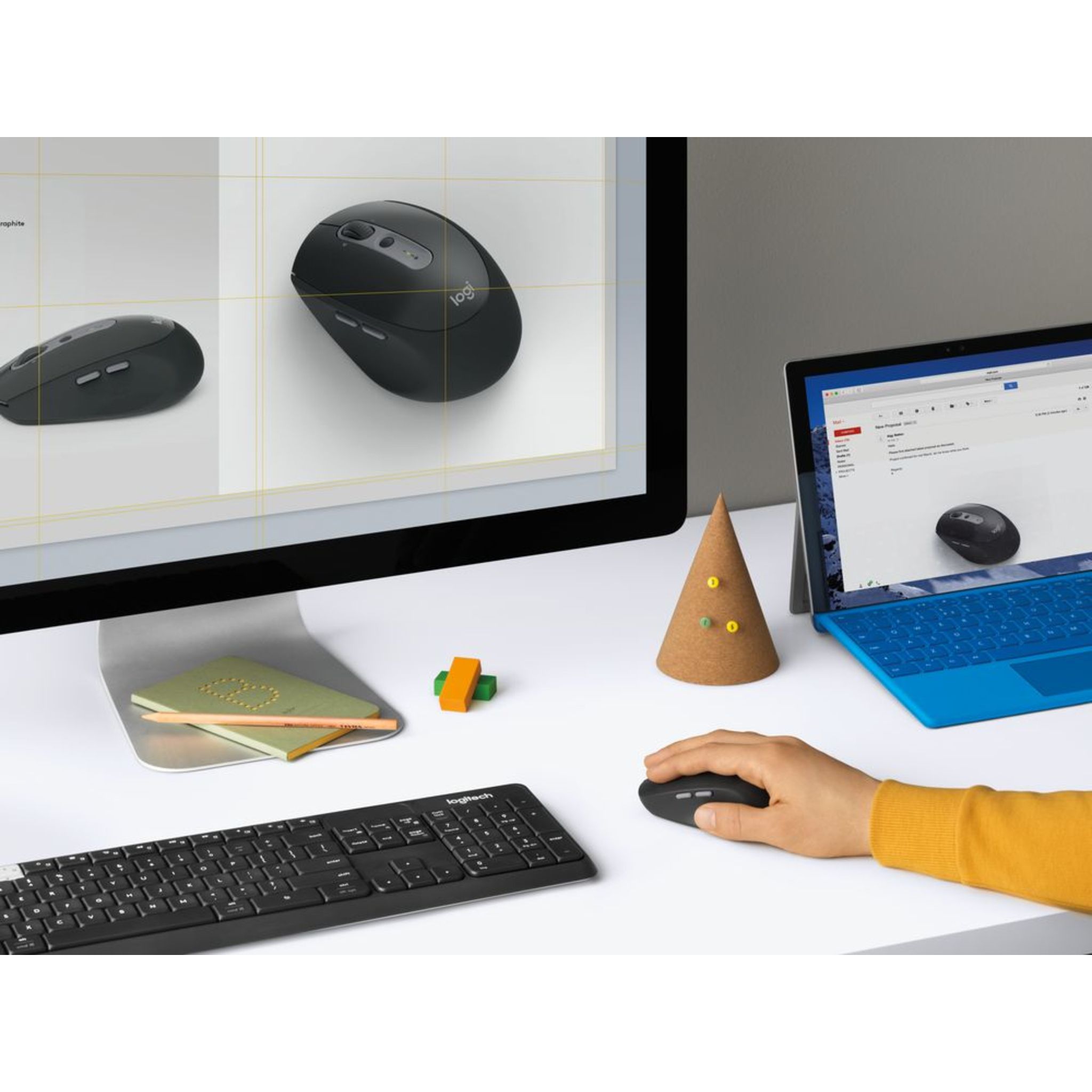 Voir la diapositive 10 : LOGITECH Souris sans fil M590 noire - 910-005197