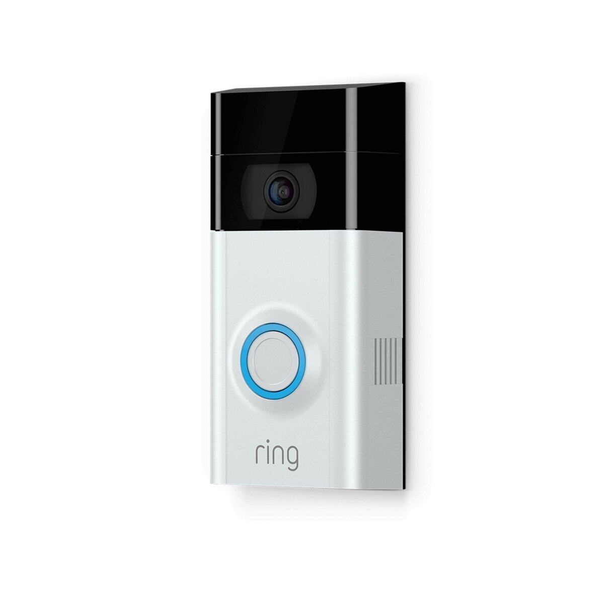RING Interphone connecté - Doorbell 2 - sans fil - Noir et gris
