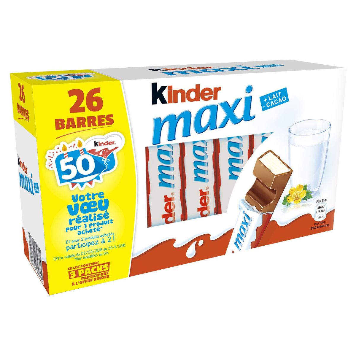 KINDER Kinder maxi x26 -546g